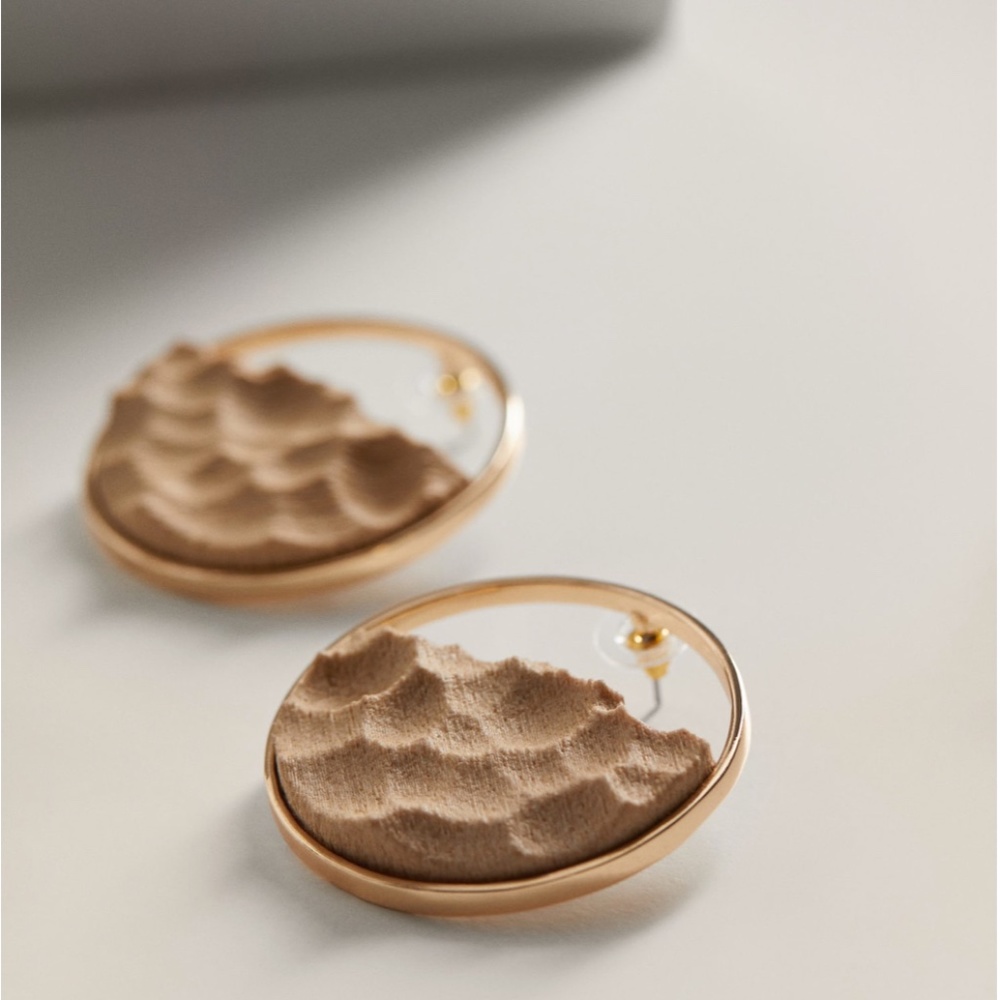 NWT Mango 3D Printed Earrings